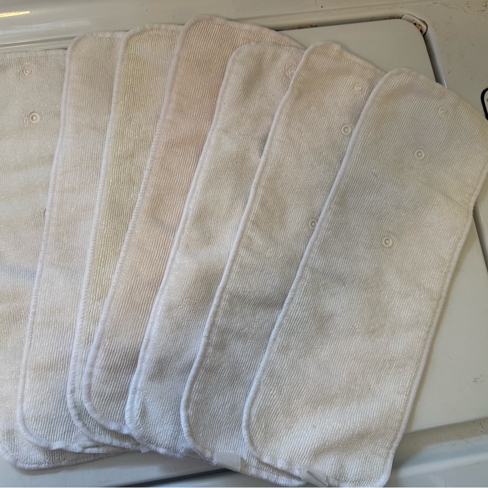BumGenius one size pocket diaper microfiber inserts lot of 7